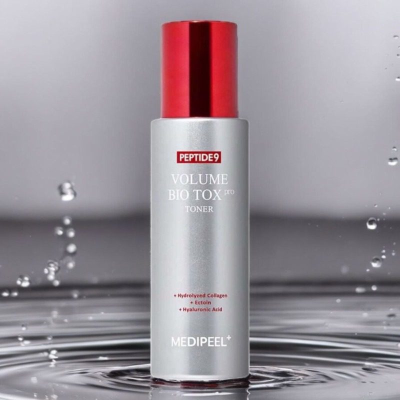 MEDI-PEEL Peptide 9 Volume Bio Tox Toner Pro atjaunojošs toneris ar peptīdiem un hialuronskābi ādas mitrināšanai un tvirtumam. Pretnovecošanās iedarbība.