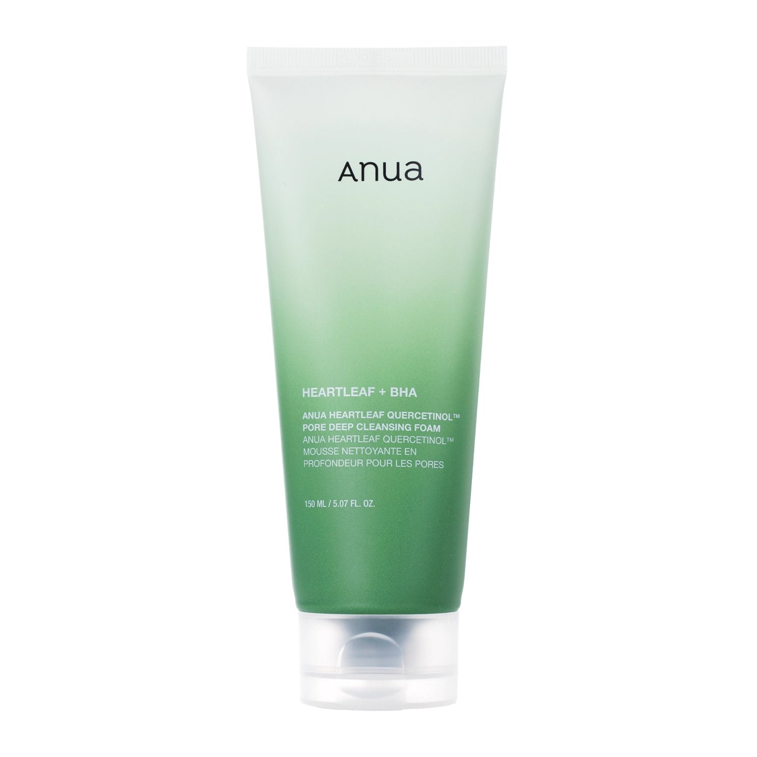 Anua Heartleaf + BHA Pore Deep Cleansing Foam - sejas putas dziļai poru attīrīšanai, ādas taukainības mazināšanai un nomierināšanai.