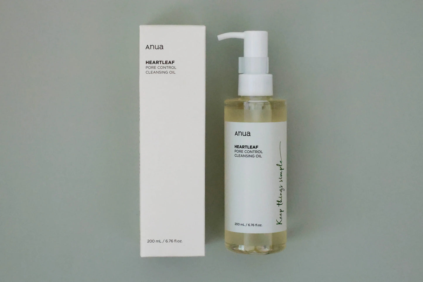 Anua Heartleaf Pore Control Cleansing Oil - sejas attīrošā eļļa ar sirdzāles ekstraktu, poru attīrīšanai, ādas taukainības balansēšanai un nomierināšanai.