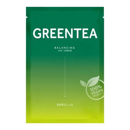 Barulab The Clean Vegan Balancing Green Tea Face Mask atsvaidzinoša un līdzsvarojoša sejas maska ar zaļo tēju taukainai, problemātiskai ādai.