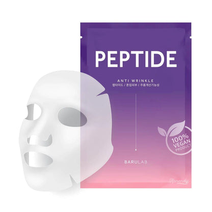 Barulab The Clean Vegan Mask Peptide – Korejas kosmētikas pretgrumbu sejas maska ar peptīdiem.