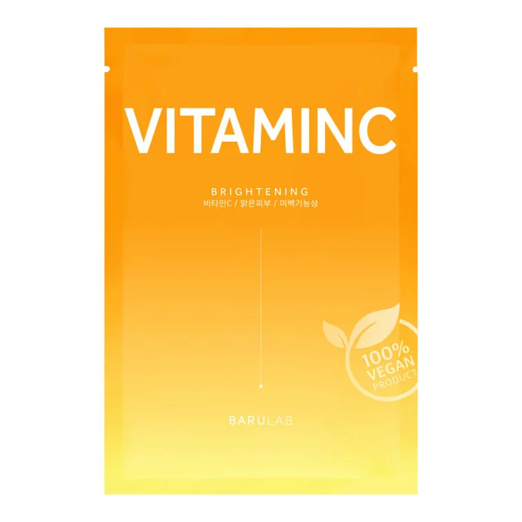 Barulab The Clean Vegan Mask Vitamin C - izgaismojoša un mitrinoša sejas maska ar C vitamīnu.