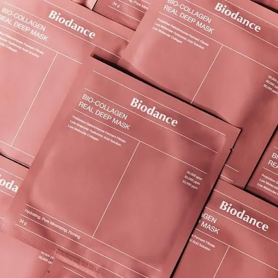 Biodance Bio Collagen Real Deep Mask - sejas maska ar kolagēnu ādas dziļai mitrināšanai, elastības un tvirtuma uzlabošanai.