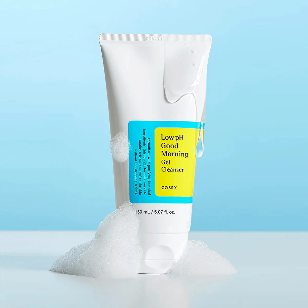 COSRX Low pH Good Morning Gel Cleanser – maigs, zema pH līmeņa sejas attīrošais gels ikdienas lietošanai.
