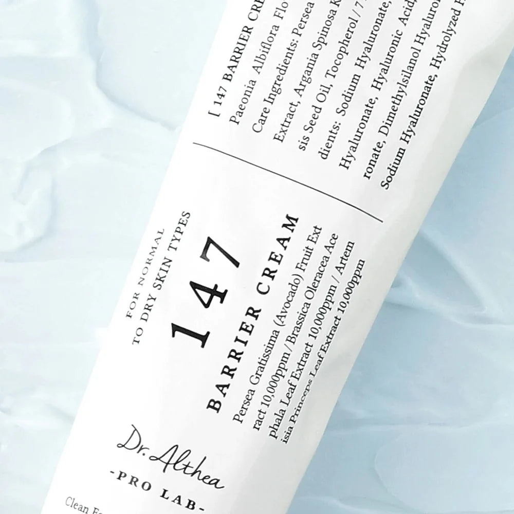 Dr. Althea 147 Barrier Cream - sejas krēms ar barojošiem ekstraktiem ādas barjeras stiprināšanai, mitrināšanai un jutīgas ādas nomierināšanai.
