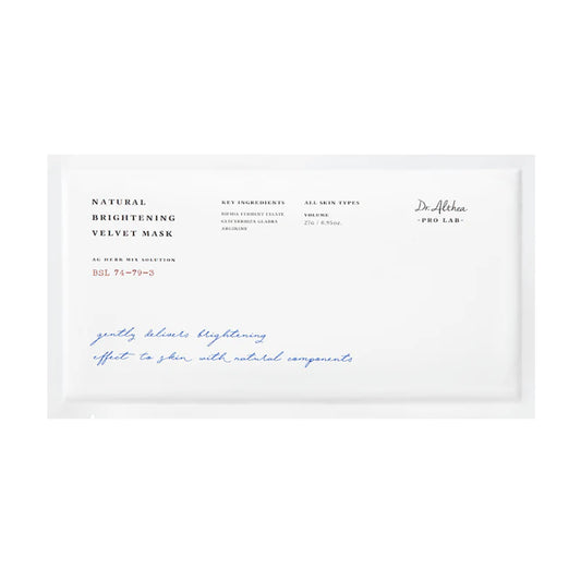 Dr. Althea Natural Brightening Velvet Mask – samtaina sejas maska ādas mirdzumam un tonusa uzlabošanai.