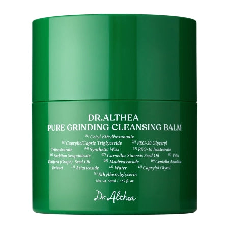 Dr. Althea Pure Grinding Cleansing Balm – attīrošs un mitrinošs balzams sejas ādas dziļai attīrīšanai un dekoratīvās kosmētikas noņemšanai.