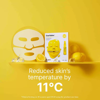 Dr.Jart+ Cryo Rubber with Brightening Vitamin C izgaismojoša sejas maska ar C vitamīnu. 
Izgaismo pigmentāciju, uzlabo ādas mitruma līmeni un mazina iekaisumu procesus, stiprina asinsvadu sieniņas un izlīdzina ādas toni.
