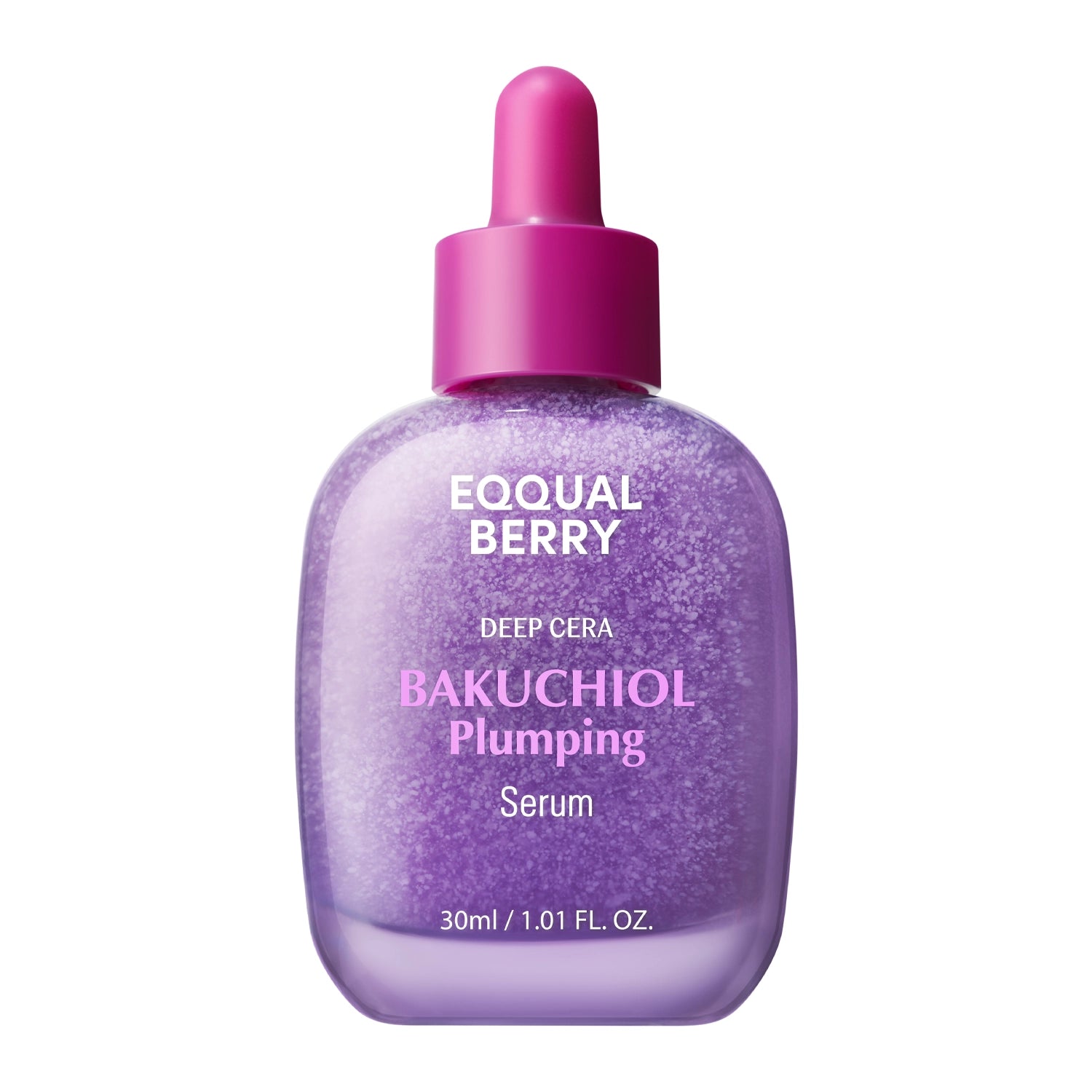 Eqqualberry Bakuchiol Plumping Serum - sejas serums ar bakučiolu ādas tvirtuma un elastības uzlabošanai, dziļai mitrināšanai un smalko līniju izlīdzināšanai.