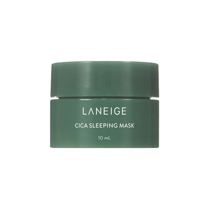 Laneige Cica Sleeping Mask - nakts sejas maska ar cica ekstraktu ādas nomierināšanai, mitrināšanai un atjaunošanai nakts laikā.