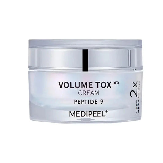 MEDI-PEEL Peptide 9 Volume Tox Cream PRO pretnovecošanās sejas krēms ar peptīdiem ādas elastībai, grumbu mazināšanai un intensīvai mitrināšanai.