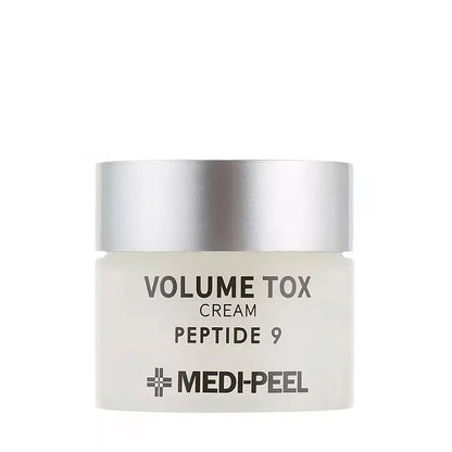 MEDI-PEEL Peptide 9 Volume Tox Cream PRO pretnovecošanās sejas krēms ar peptīdiem ādas elastībai, grumbu mazināšanai un intensīvai mitrināšanai.