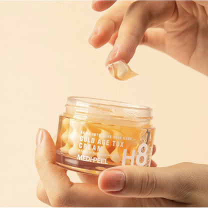 Medi-Peel Gold Age Tox H8 Cream | pretnovecošanās krēms kapsulās ar zīdtārpiņa ekstraktu