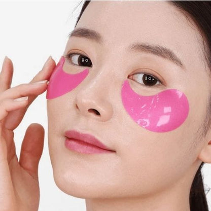 Medi-Peel Hyaluron Rose Peptide 9 Ampoule Eye Patch mitrinoši acu patči ar rozes ekstraktu un peptīdiem smalko grumbiņu mazināšanai.