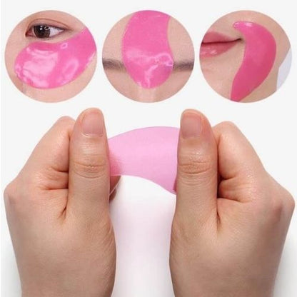 Medi-Peel Hyaluron Rose Peptide 9 Ampoule Eye Patch mitrinoši acu patči ar rozes ekstraktu un peptīdiem smalko grumbiņu mazināšanai.