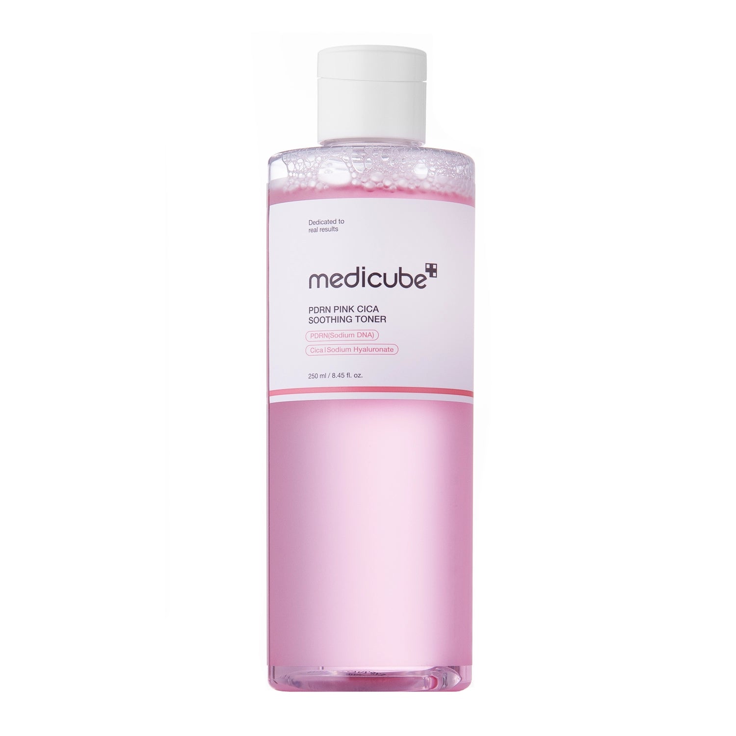 Medicube PDRN Pink Cica Soothing Toner – nomierinošs sejas toniks ar PDRN un cica jutīgai ādai.