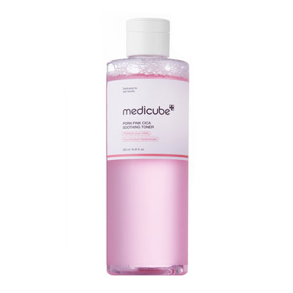Medicube PDRN Pink Cica Soothing Toner – nomierinošs sejas toniks ar PDRN un cica jutīgai ādai.