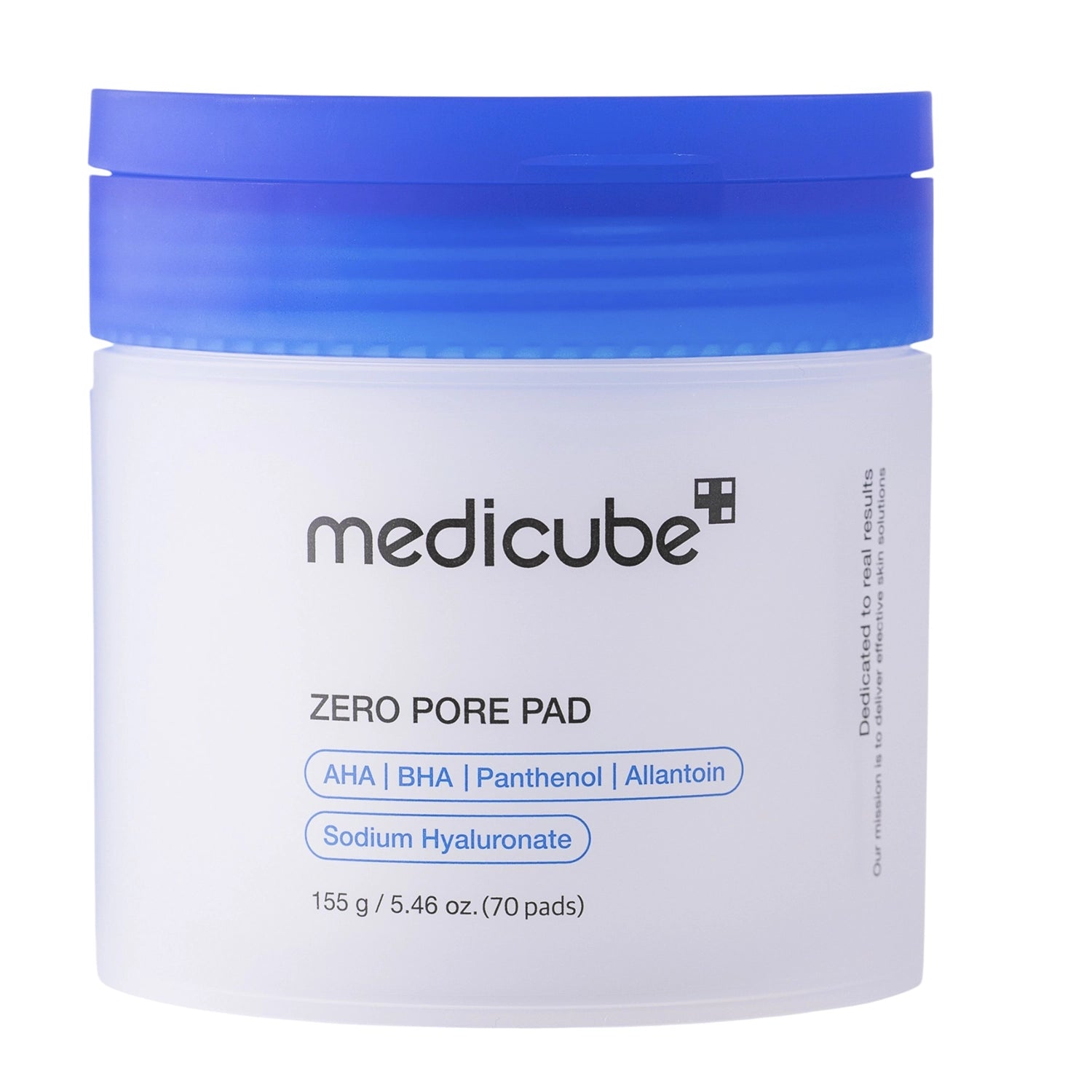 Medicube Zero Pore Pad pīlinga plāksnītes sejai. Attīra ādu no atmirušajām ādas šūnām, izlīdzina ādas toni, samazina sebuma sekrēciju un sašaurina poras.