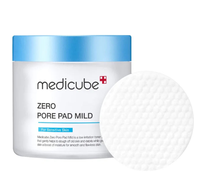 Medicube Zero Pore Pad Mild – maigi pīlinga spilventiņi nevienmērīga ādas toņa un poru mazināšanai.