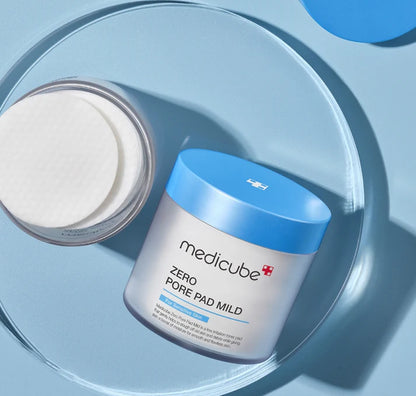 Medicube Zero Pore Pad Mild – maigi pīlinga spilventiņi nevienmērīga ādas toņa un poru mazināšanai.