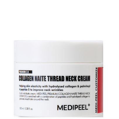Medi-Peel Collagen Naite Thread Neck Cream – kakla krēms ar kolagēnu ādas tvirtuma un elastības uzlabošanai.