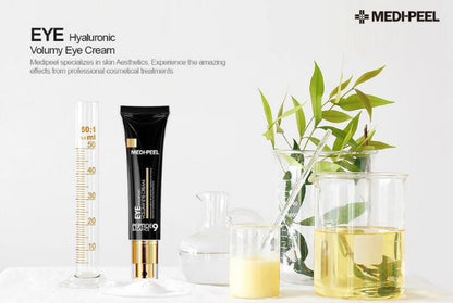 Medi-Peel Hyaluronic Volumy Eye Cream – mitrinošs acu krēms ar hialuronskābi smalko līniju izlīdzināšanai.