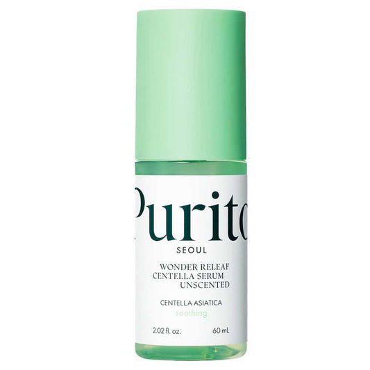 Purito Wonder Releaf Centella serums - bagātināts ar Āzijas centellu un sastāvdaļām, kas atbalsta ādas aizsargbarjeru, tas palīdz nomierināt kairinātu ādu, mazināt apsārtumu un stiprināt tās dabisko aizsardzību. Vieglā, nelipīgā tekstūra nodrošina patīkamu lietošanu ikdienā.