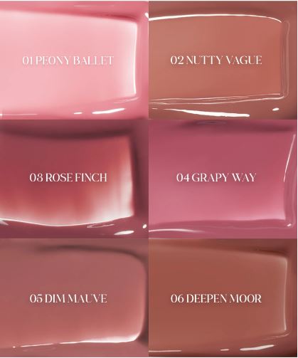 Romand Glasting Color Gloss - lūpu spīdums ar mitrinošu efektu un intensīva spīduma (glazētu) finišu. 