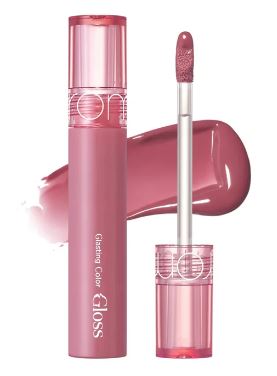 Romand Glasting Color Gloss - lūpu spīdums ar mitrinošu efektu un intensīva spīduma (glazētu) finišu. Neuzkrītoši vēss ogu tonis bez zila apakštoņa.