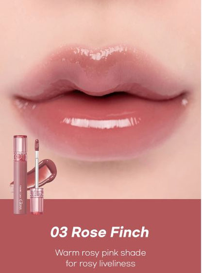 Romand Glasting Color Gloss - lūpu spīdums ar mitrinošu efektu un intensīva spīduma (glazētu) finišu. Silts rozīgi brūngans tonis.