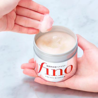 Shiseido Fino Premium Touch Hair Mask matu maska dziļai matu barošanai, mitrināšanai, atjaunošanai un spīduma piešķiršanai bojātiem matiem.
