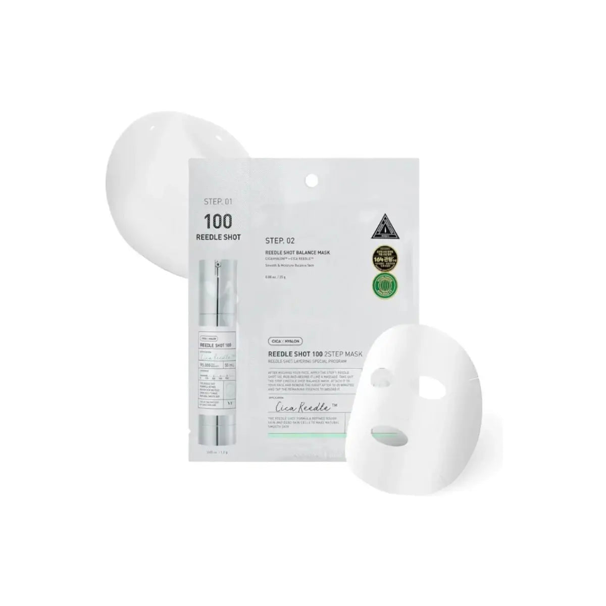 VT Cosmetics Reedle Shot 100 / 300 Two Step Mask | nostiprinoša 2 soļu auduma sejas maska