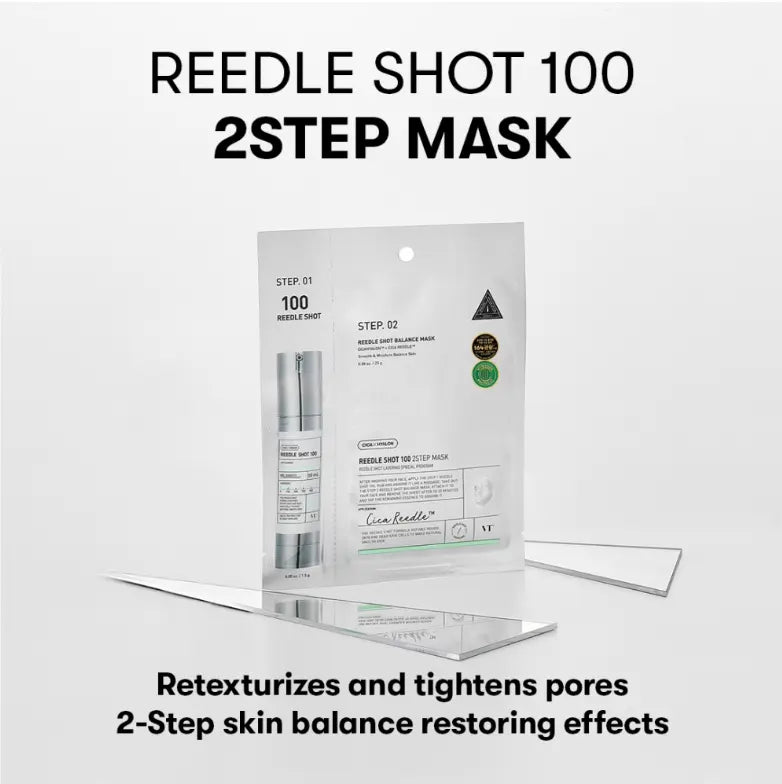 VT Cosmetics Reedle Shot 100 / 300 Two Step Mask | nostiprinoša 2 soļu auduma sejas maska