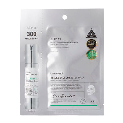 VT Cosmetics Reedle Shot 100 / 300 Two Step Mask | nostiprinoša 2 soļu auduma sejas maska