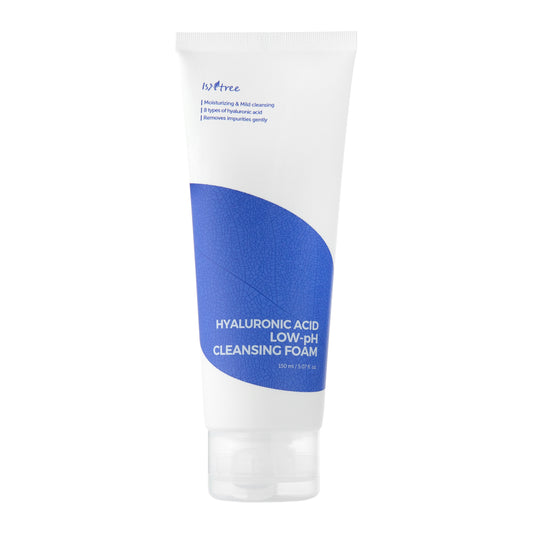 Isntree Hyaluronic Acid Low-pH Cleansing Foam with hyaluronic acid and low pH level